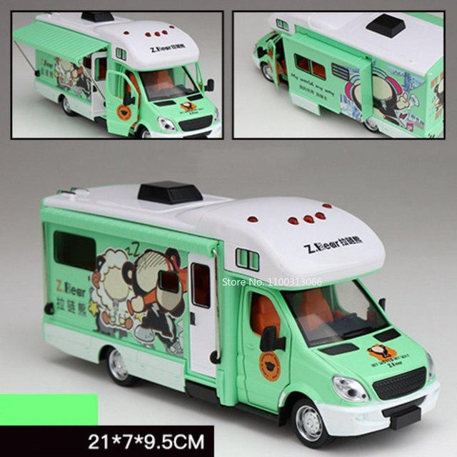 Linyi toy car Cartoon-Bär Wohnwagen, Spielzeugauto, 1:32, ab 14 Jahren - Bild 1