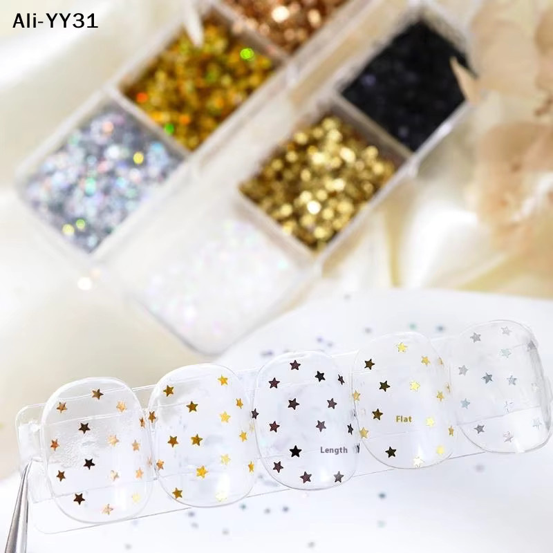 KuZHEN Nagelglitter, Stern-Design, Glänzend - Bild 4