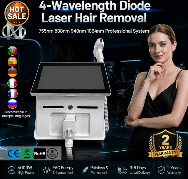 Emsnova Soprano Ice Titan Diodenlaser Haarentfernungsgerät, Unisex, weiß - Bild 1