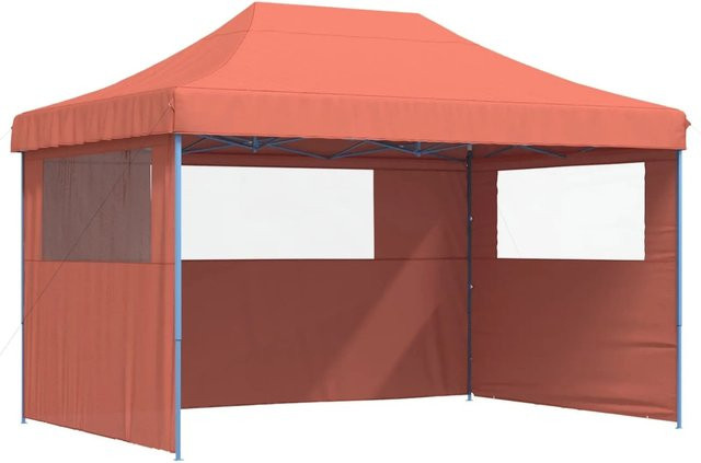 vidaXL Party-Zelt in Terrakotta aus Oxford-Stoff, H x B x T: 315 x 279 x 410 cm - Bild 1