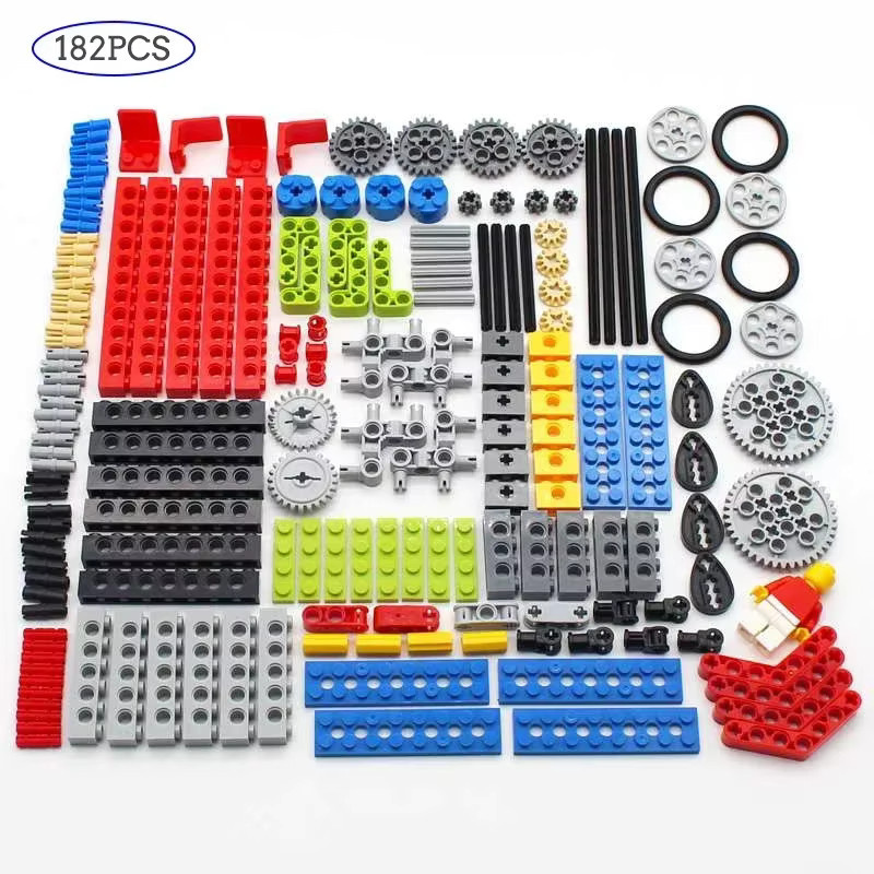 wishiot Technologie Bausteine Getriebe/Welle Set, 116-teiliges Set, Bunt / Mehrfarbig - Bild 3