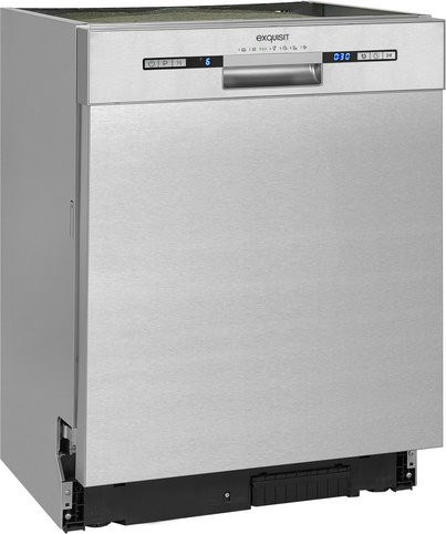 Exquisit Geschirrspüler EGSP9313-EF-030E in Silber, B/H/T: 59,8 x 81,5 x 57 cm - Bild 1