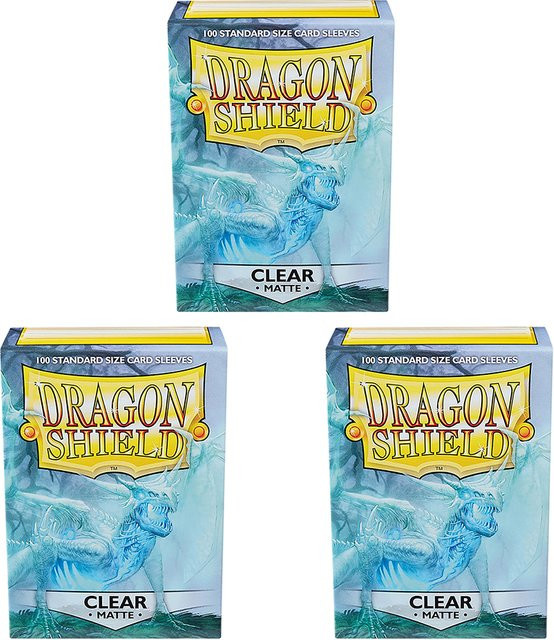 Dragon Shield Matte Clear Deck-Schutzhüllen, 100er Set, Transparent - Bild 1