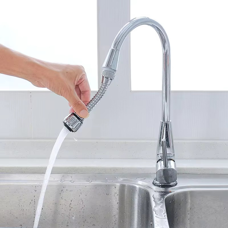 YOCITY Wasserhahn-Verlängerungsrohr aus Edelstahl mit 360-Grad-Einstellung für Küchenarmaturen und Badezimmer - Bild 2