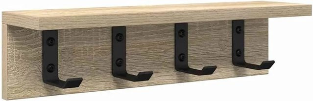 vidaXL Wandmontierter Nachttisch in Sonoma-Eiche, modern, B/T/H: 40 x 10,5 x 10,5 cm - Bild 1