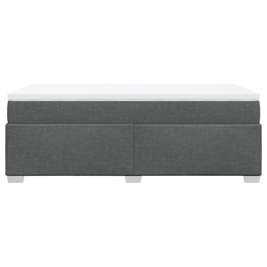 vidaXL Boxspringbett mit Matratze Dunkelgrau B/T/H: 90 x 190 cm - Bild 3