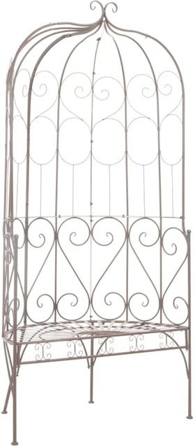 Gartenbank aus Schmiedeeisen von furnicato in Antik Braun für Garten und Terrasse, Breite: 95 cm - Bild 1
