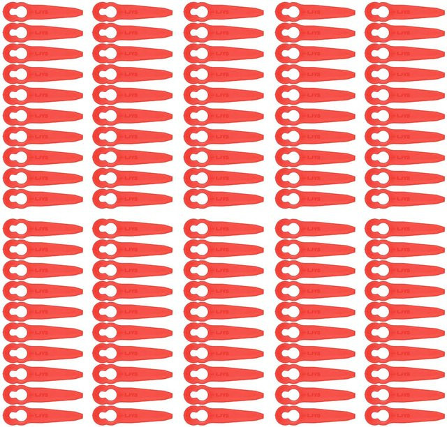 100 Stück Stihl Rasentrimmer Kunststoffmesser in Orange als Ersatzmesser für Rasenmäher Zubehör - Bild 1