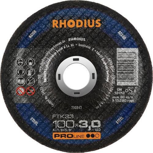 Rhodius FTK33 200843 Trennscheiben-Set für Stahl, 25 Stück, Blau - Bild 1