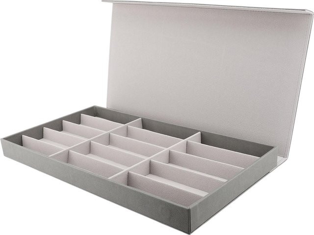 Neoglint Sonnenbrillen Organizer und Schmuckschatulle mit 15 Fächern in Weiß - Bild 1