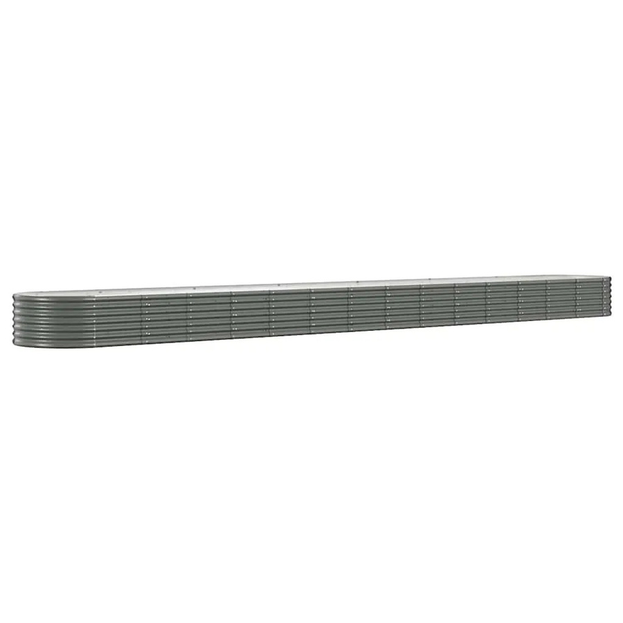 Furnicato Hochbeet aus verzinktem Stahl in Grau, B/T/H: 620 x 80 x 36 cm - Bild 2