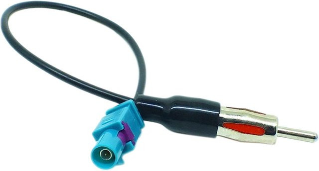 Universal Fakra zu DIN Autoradio Antennenadapter für Mastantennen - Bild 1
