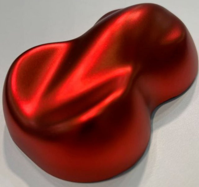 Aluminium Metallic Pearl Autolack Pigmentpulver, Red Orange - Bild 1