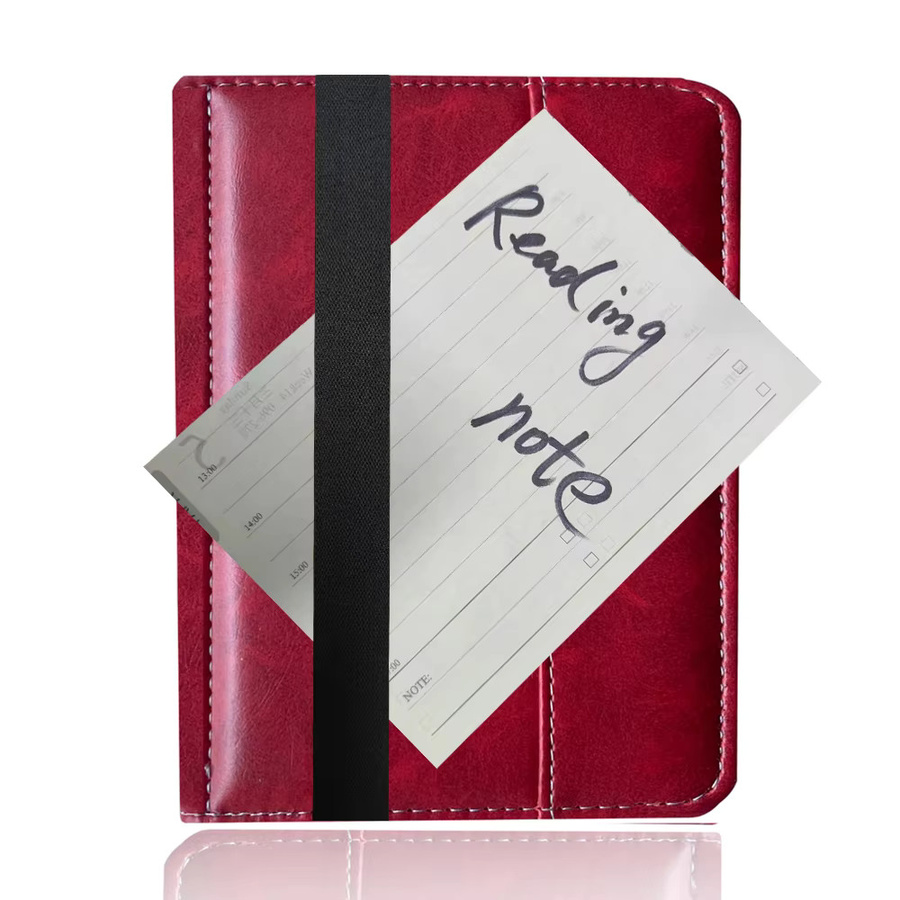 Slim Fit PU-Leder-Foliohülle für Barnes & Noble Nook GlowLight 3 eReader Modell 2017 in Braun und Rot - Bild 3
