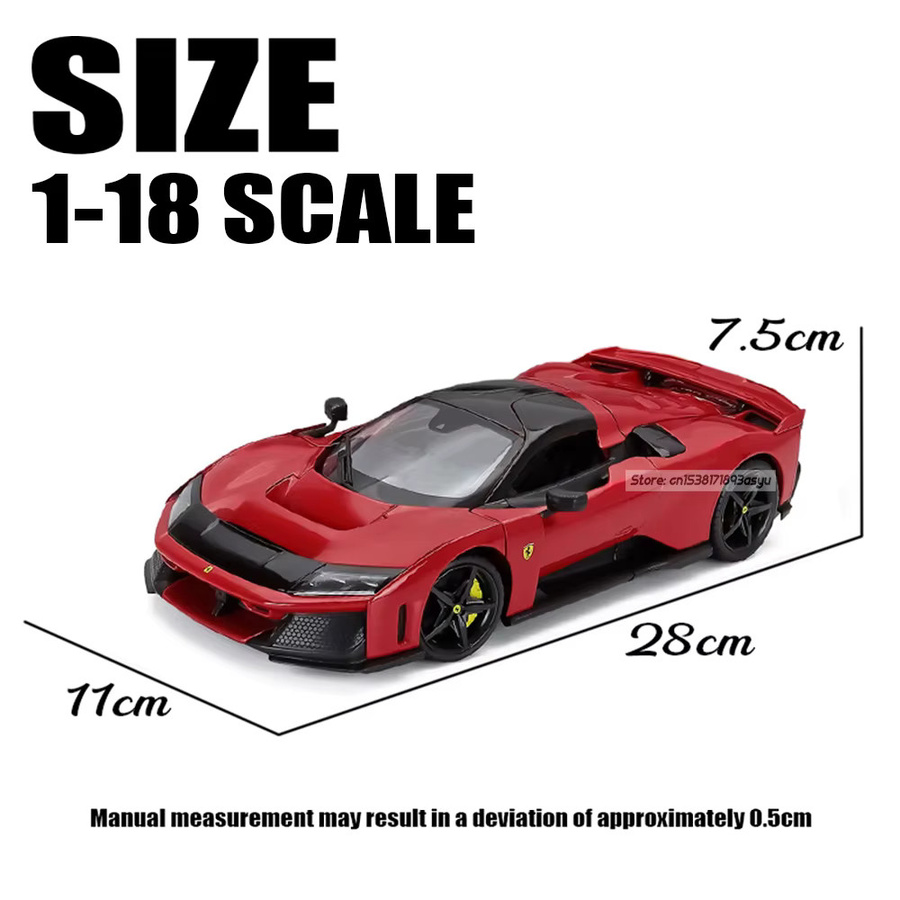 Bburago Ferrari F80, Druckguss-Automodell, 1:18, ab 3 Jahre - Bild 1
