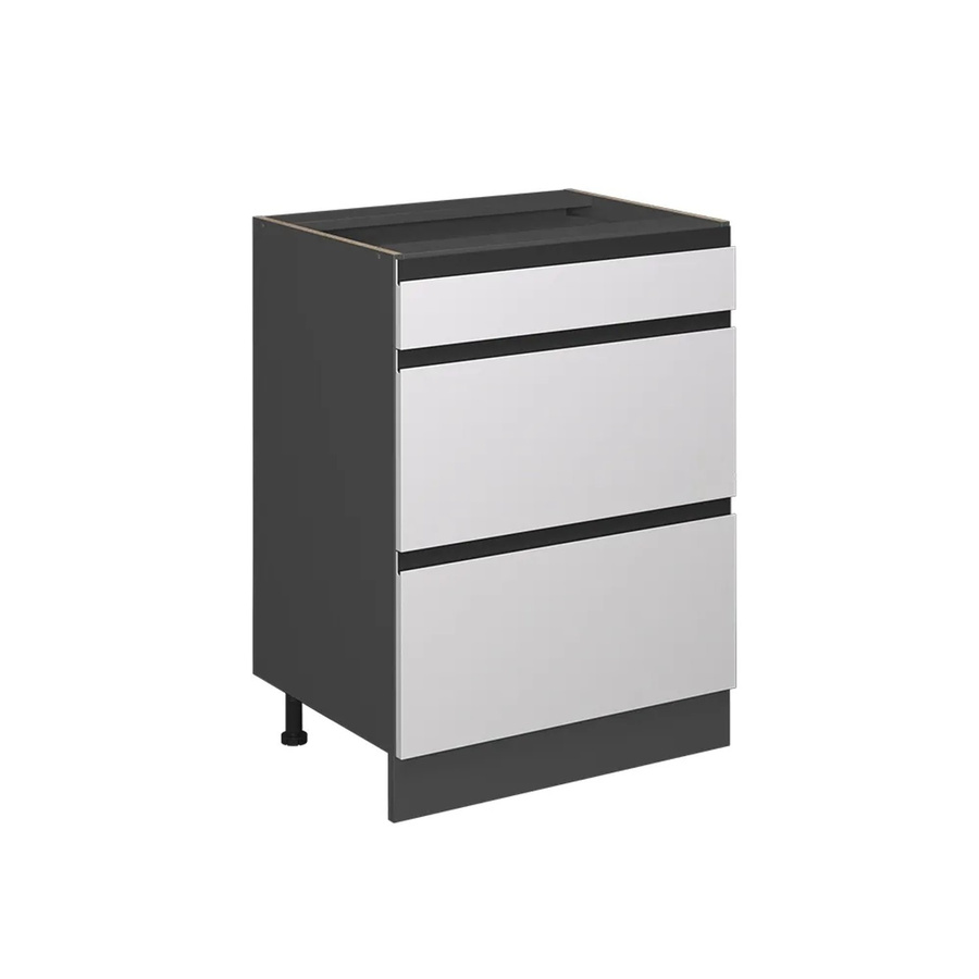 Vicco Küchenunterschrank R-Line J-Shape in Weiß/Anthrazit mit Schubladen, Breite: 60 cm - Bild 2