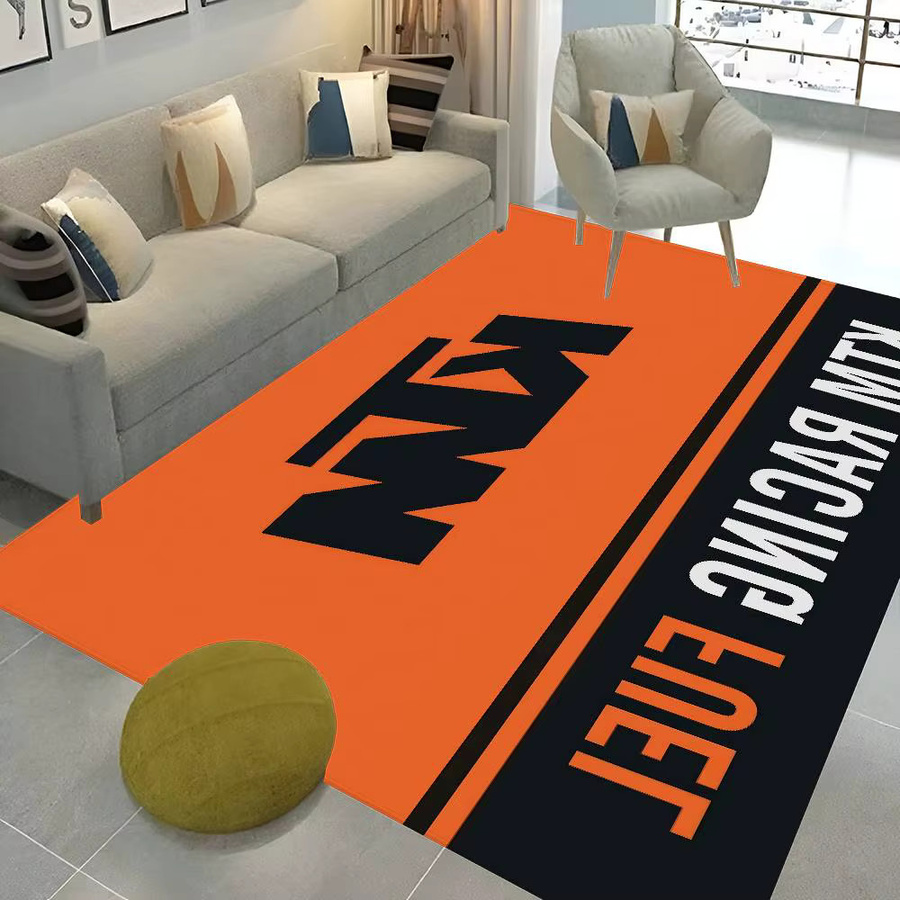 Potdemiel K-KTM Logo-Fußmatte im nordischen Stil, rutschfest, Orange, B/T: 60 x 40 cm - Bild 4