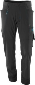 Mascot Stretchhose mit Cordura und Reflexstreifen in Schwarz, Größe 76C49 - Bild 1