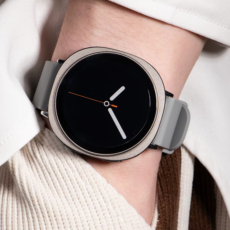 CAOWTAN Uhrenzubehör Aluminium, Silber, Samsung Galaxy Watch 8 - Bild 3
