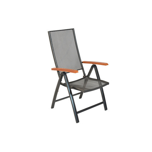 Merxx Thasos Gartenmöbel-Set 5-tlg. aus Aluminium in Schwarz mit ausziehbarem Tisch, Breite: 150 cm, Tiefe: 90 cm - Bild 3