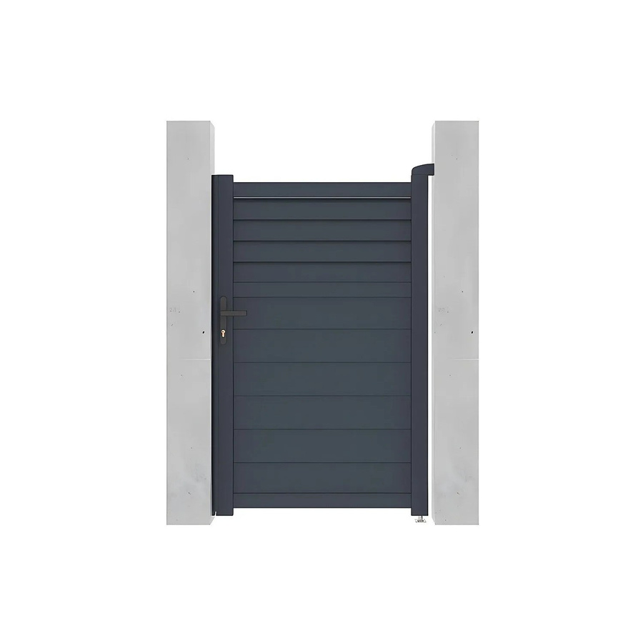Viazo Eingangstor als Flügeltor aus Aluminium in Anthrazitgrau, Breite: 100 cm - Bild 2