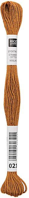 Rico Design Sticktwist aus Baumwolle in Goldgelb, 8m - Bild 1