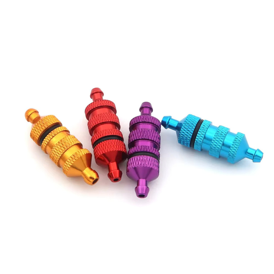 HSP Racing Aluminium-Kraftstofffilter, Metall, Rot, 1-teiliges Set - Bild 2