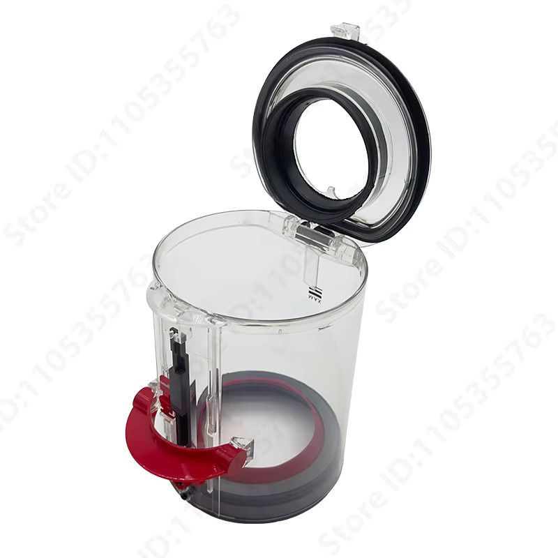 QIXIAO Staubbehälter für Dyson V10 SV12 kabellose Staubsauger, transparent, Durchmesser: 14,5 cm - Bild 2