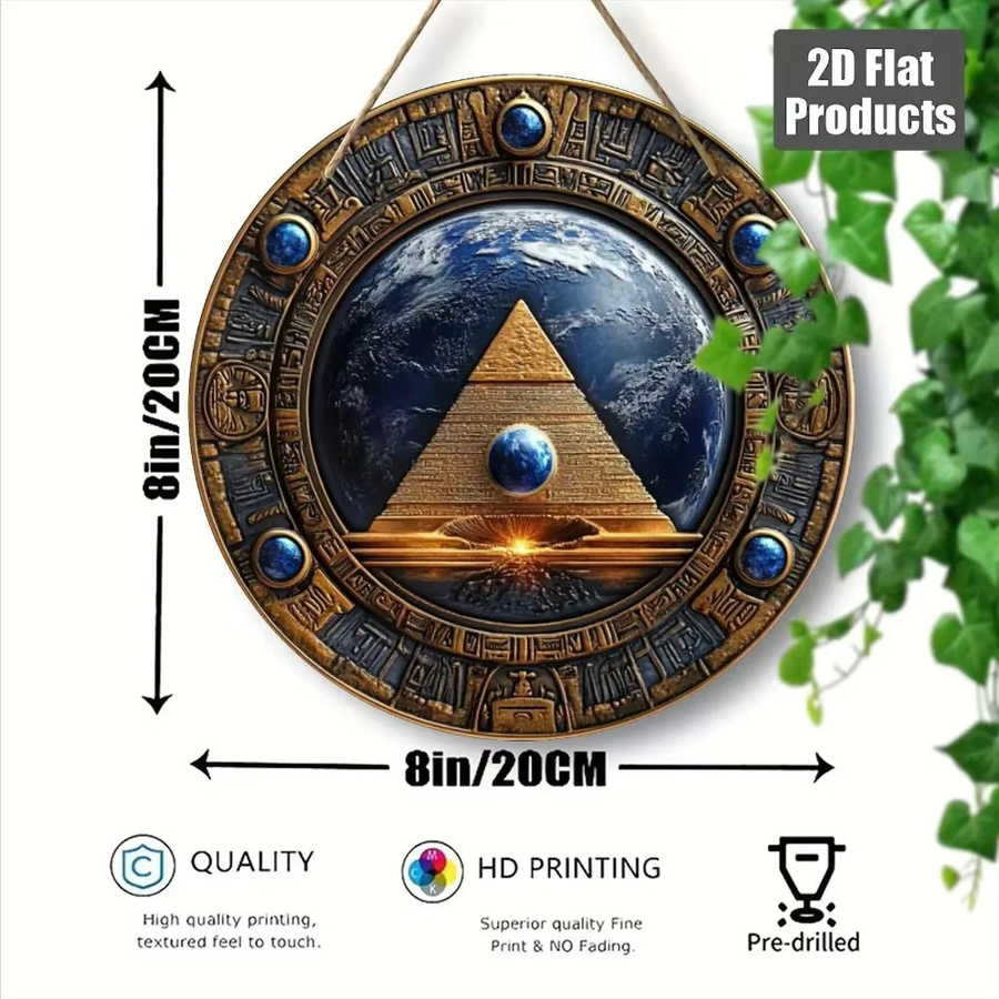 CIFBUY Aluminium-Wandkunst Pink Floyd Dark Side of the Moon Retro Psychedelic Metallschild, Farbe: Pink, Breite: 20,3 cm, Höhe: 30,5 cm - Bild 3