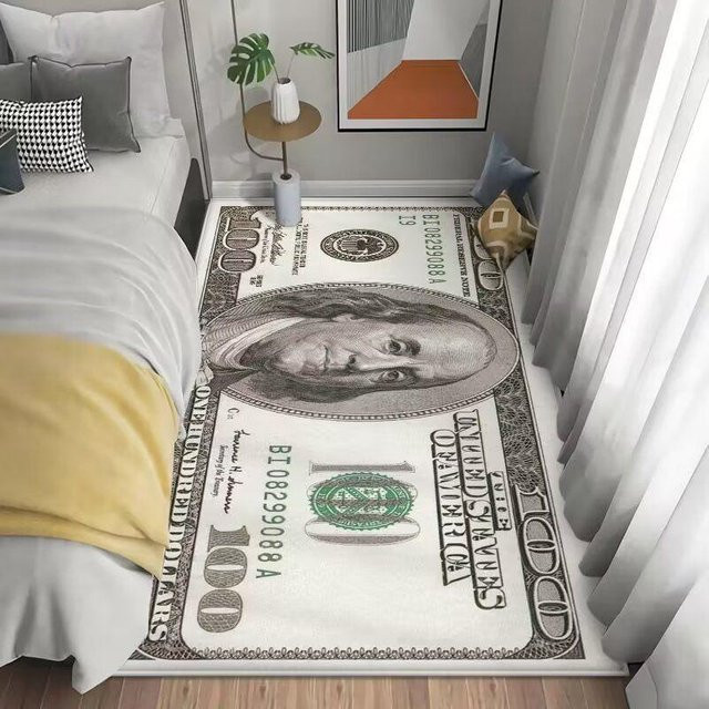 American Floor Mat Verdickter Kristall-Samt Teppich für Schlafzimmer und Wohnzimmer B/T: 90 x 30 cm - Bild 1