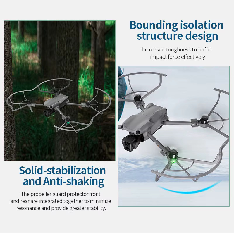 STARTRC Propellerblattschutz für DJI AIR3S in Grau mit vollständigem Surround-Antikollisionsschutz - Bild 6