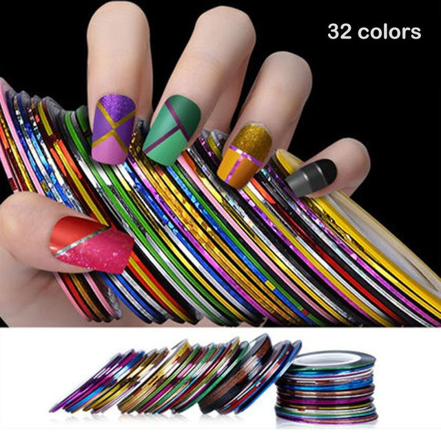 Nagel Striping Tape Nagelkunst Dekoration Aufkleber, Brown - Bild 1