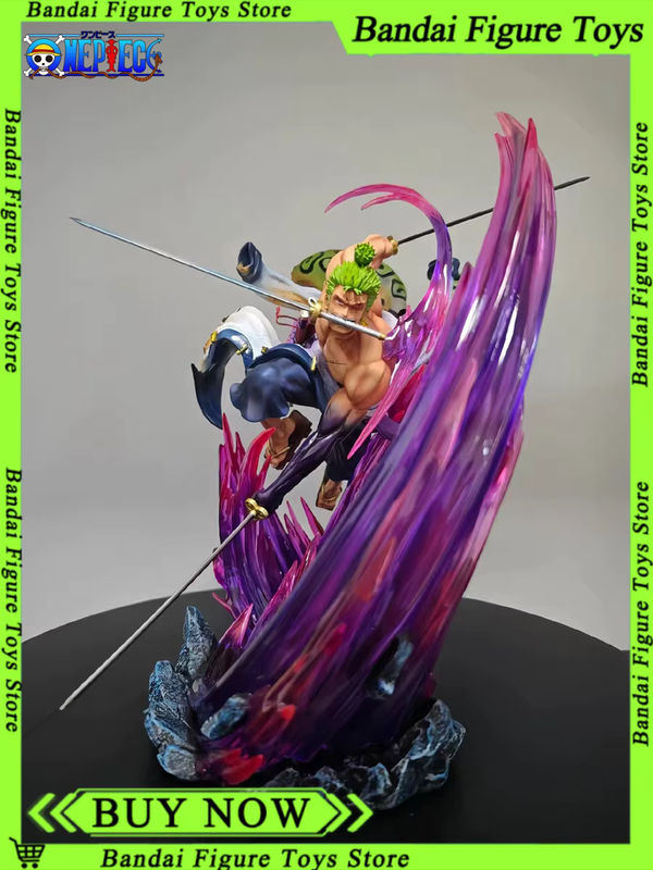 Bandai One Piece Anime Figur Roronoa Zoro Ghost Island Sakura leuchtend, Höhe: 24 cm, mehrfarbig - Bild 6