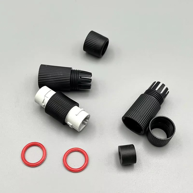 OULLX RJ45 Netzwerk LAN Splitter Adapter Wasserdichte Buchse auf Buchse Koppler für CAT5e und CAT6 in Schwarz - Bild 1