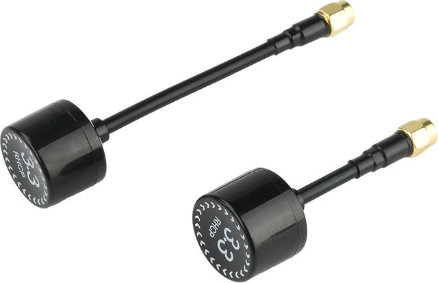 occkic FPV-Videoübertragungsantenne für Drohnen und UAVs, 3,3G, Schwarz, 100MHz Bandbreite, Länge: 68 mm oder 105 mm - Bild 1