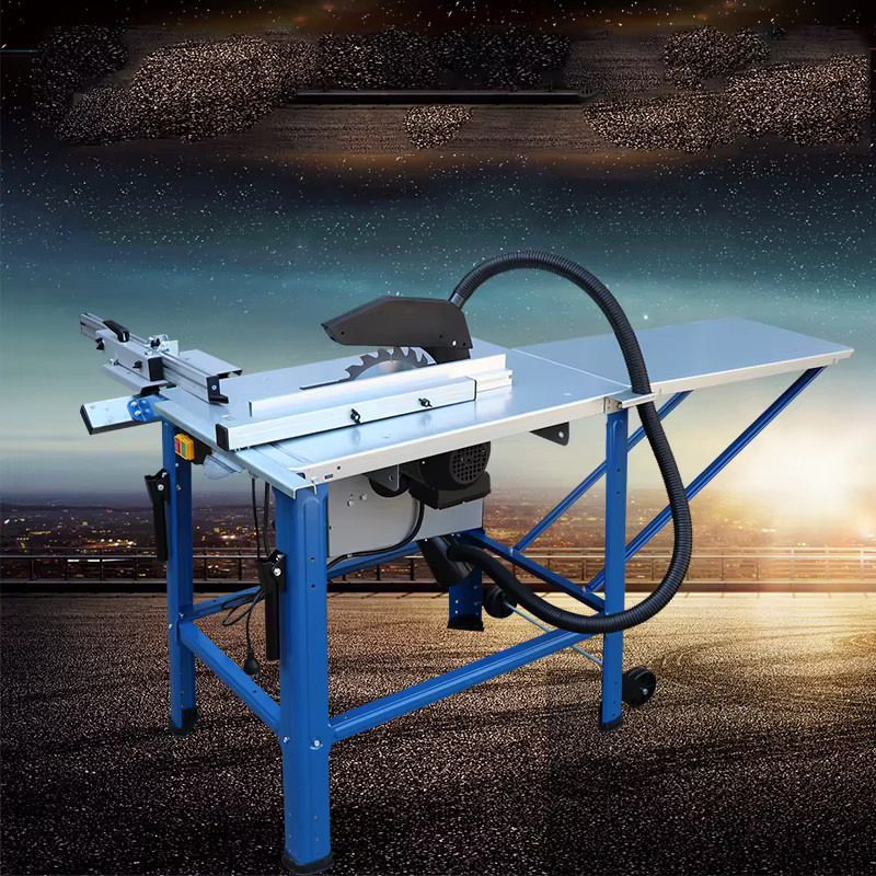 GZRUOMU Schiebetischkreissäge All-in-One-Maschine mit 2,2 kW und Verlängerungshalterung, Blau - Bild 3