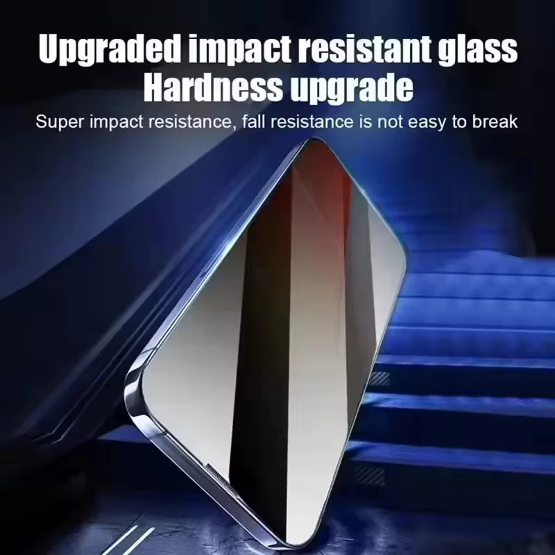 TUNEDEE Displayschutzfolie aus gehärtetem Glas mit Privatsphäre-Funktion und oleophober Beschichtung für iPhone 17 Pro Max, iPhone 17 Pro, iPhone 17 Air und iPhone 17, transparent - Bild 3