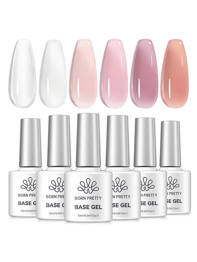 BORN PRETTY Nagellack-Set Jelly Pink, 6 Farben, 10 ml - Bild 3