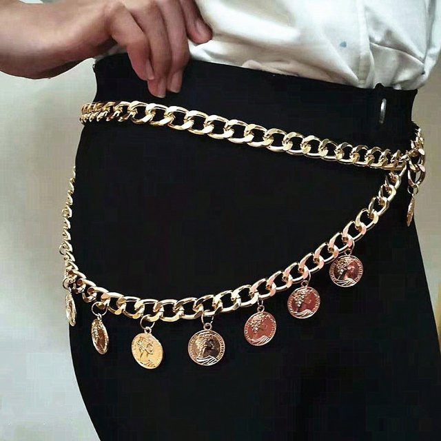 Taillenkette Damen, Gold, Elastisch - Bild 1