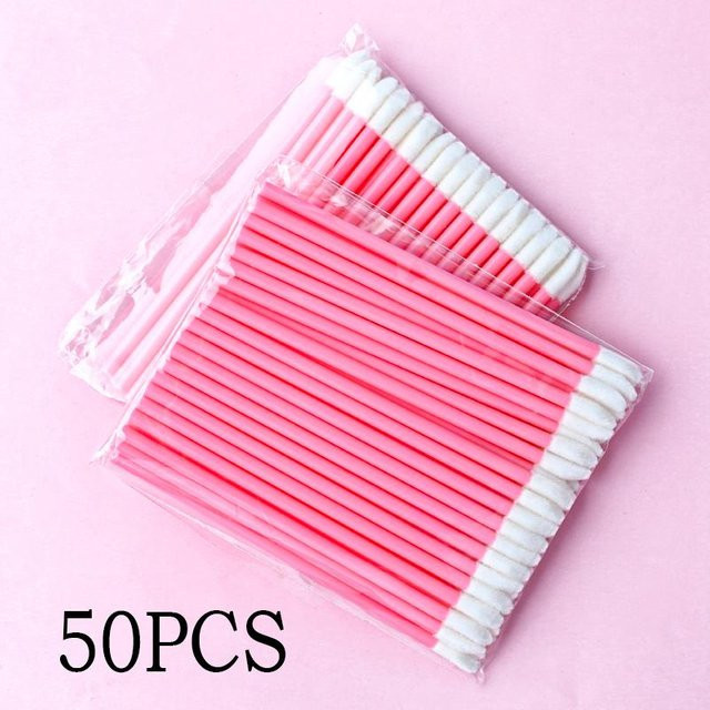 MEISHENJIE Lippenpinsel-Set, 50-teilig, rosa, Unisex - Bild 1