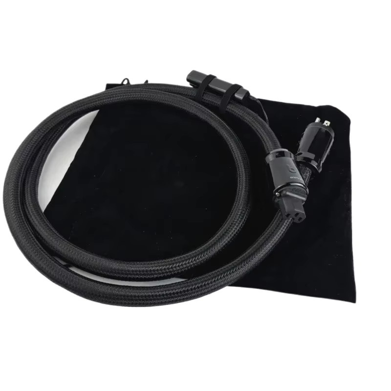 Silver Cloud XTRM HiFi Audio Stromkabel aus Silber-Kupfer mit C13 und C19 Anschlüssen in Schwarz und Silber - Bild 3