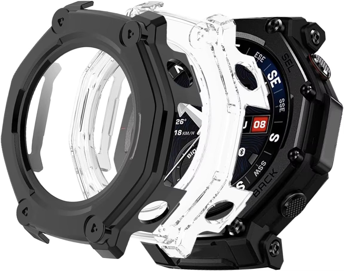 Amazfit Uhrenabdeckung, Silikon, Schwarz, Amazfit T-Rex 3 Pro 48mm - Bild 2