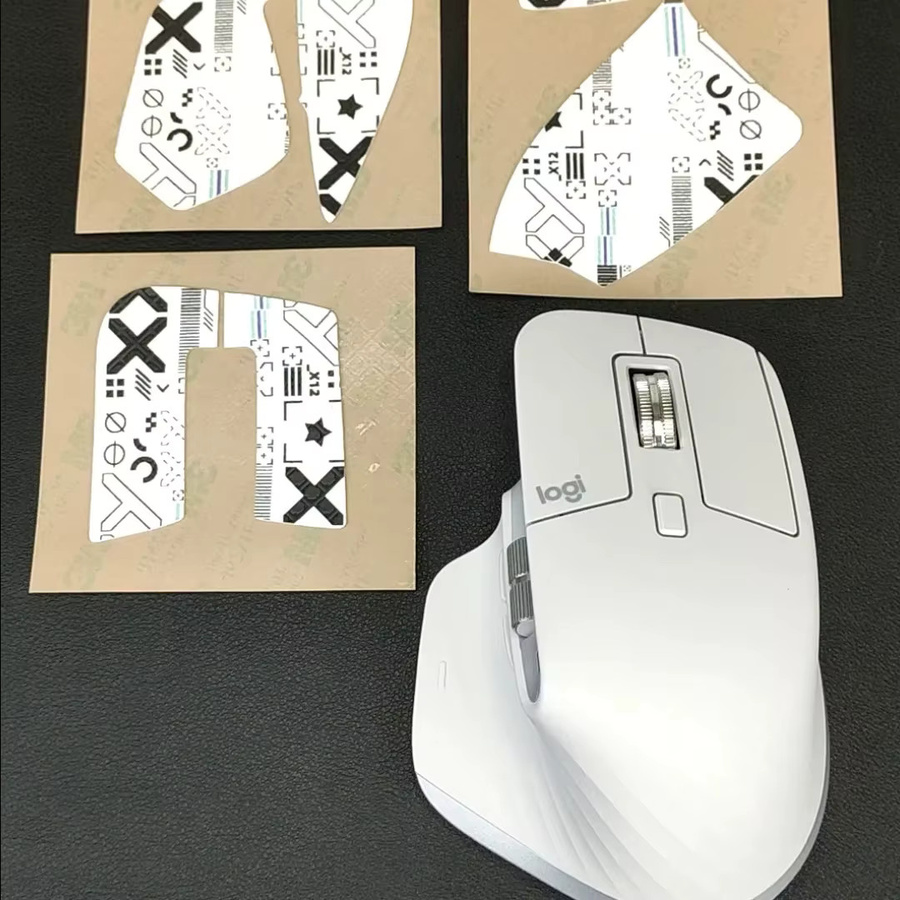 Logitech MX Master 3s Maus-Griffband in Schwarz mit Eidechsenhaut-Optik, rutschfest und schweißabsorbierend - Bild 2