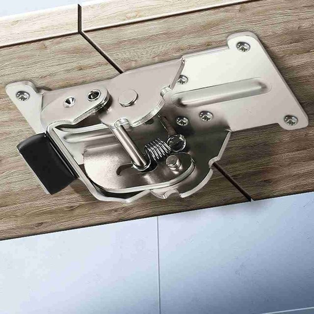 Selbstsichernde Klappscharniere für Tischbeine und Stuhlverlängerungen in Silber und Weiß, 90/180 Grad faltbare Scharnier-Hardware - Bild 1