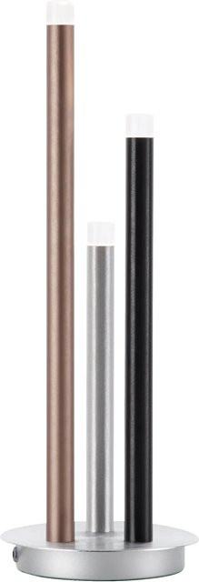 Brilliant LED-Tischleuchte Cembalo 3-flammig in Alu, Schwarz und Braun mit dimmbarer Funktion - Bild 1