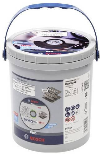 Bosch PRO Trennscheibe für Edelstahl und Metall, Grau, Durchmesser: 115 mm, Breite: 1 mm, Bohrung: 22,23 mm, 100 Stück - Bild 1