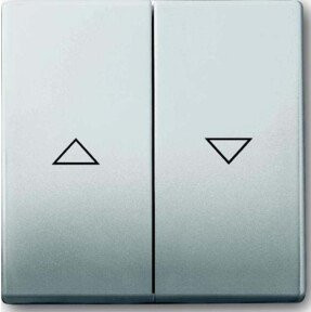 Busch-Jaeger Abdeckung für Jalousie-Schalter und Taster in Edelstahl Silber 2CKA001751A2964 - Bild 2