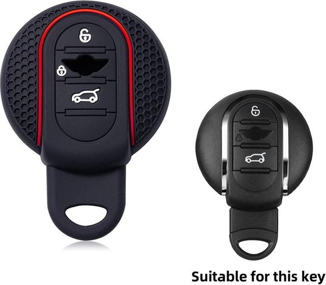 Schlüsselhülle Auto Shell Fob für BMW Mini Cooper F55 F56 F57 F54 F60 JCW Clubman Countryman in Schwarz - Bild 1