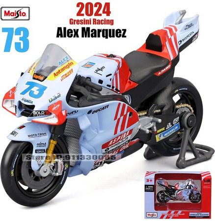 Maisto Ducati Lenovo Team #1 Bagnaia Champion Moto GP Motorradmodell, 1:18