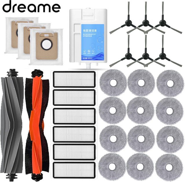 Dreame Bot L30 Ultra und L20 Ultra Zubehörset mit Hauptseitenbürste, Hepa-Filter, Mopp-Tuch und Staubbeutel in Multicolour - Bild 1